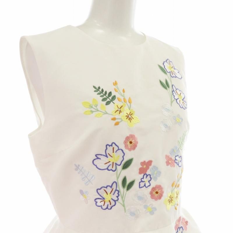 チェスティ Chesty 19SS シャツ ブラウス ペプラム 花柄 刺繍 フリル 