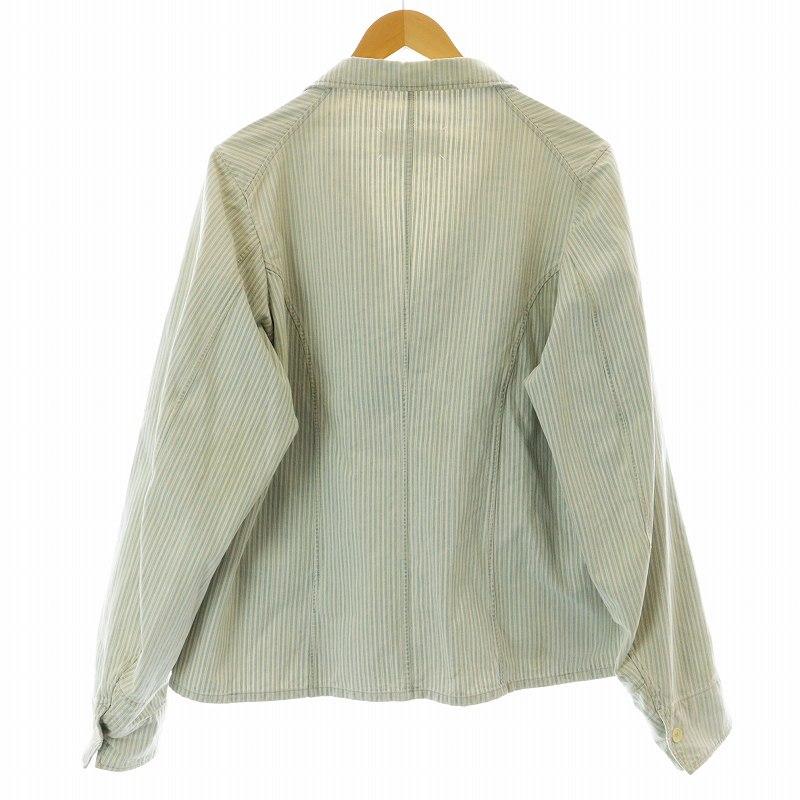 Maison Margiela 10 21SS ダブルジャケット USED加工 ストライプ 