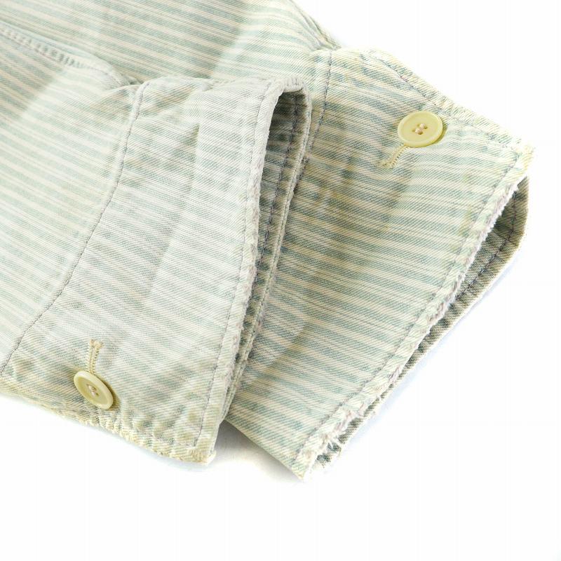 Maison Margiela 10 21SS ダブルジャケット USED加工 ストライプ 
