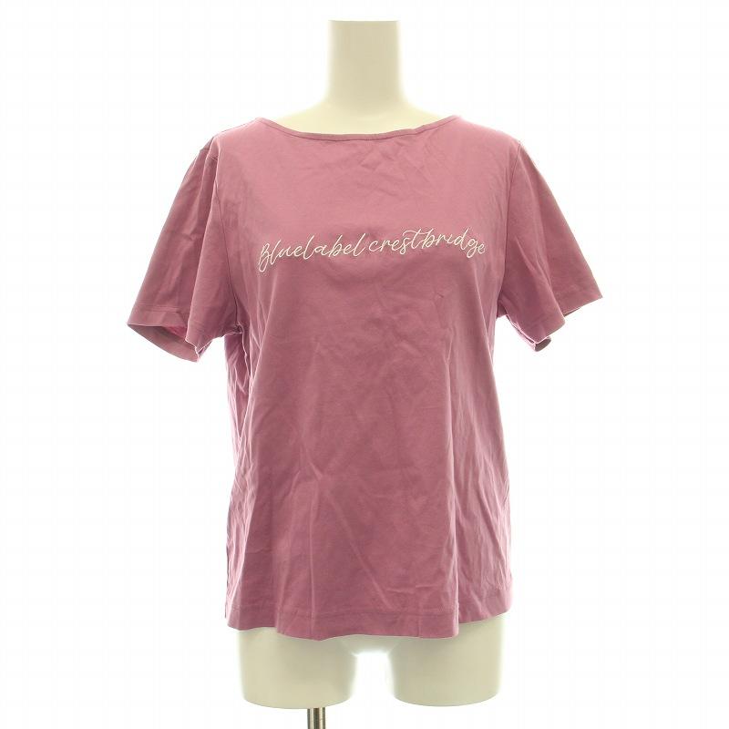 ブルーレーベルクレストブリッジ カットソー Tシャツ 半袖　日本製　38 ブルーレーベルクレストブリッジ 半袖Tシャツ ビッグロゴ ロゴ