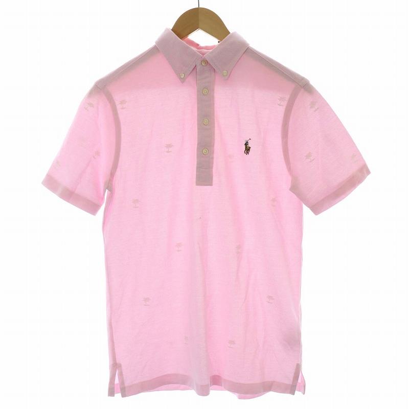 Malbon レディース ゴルフシャツ 刺繍入り ピンク ピンク 刺繍入り ポロシャツ Malbon レディース ゴルフシャツ