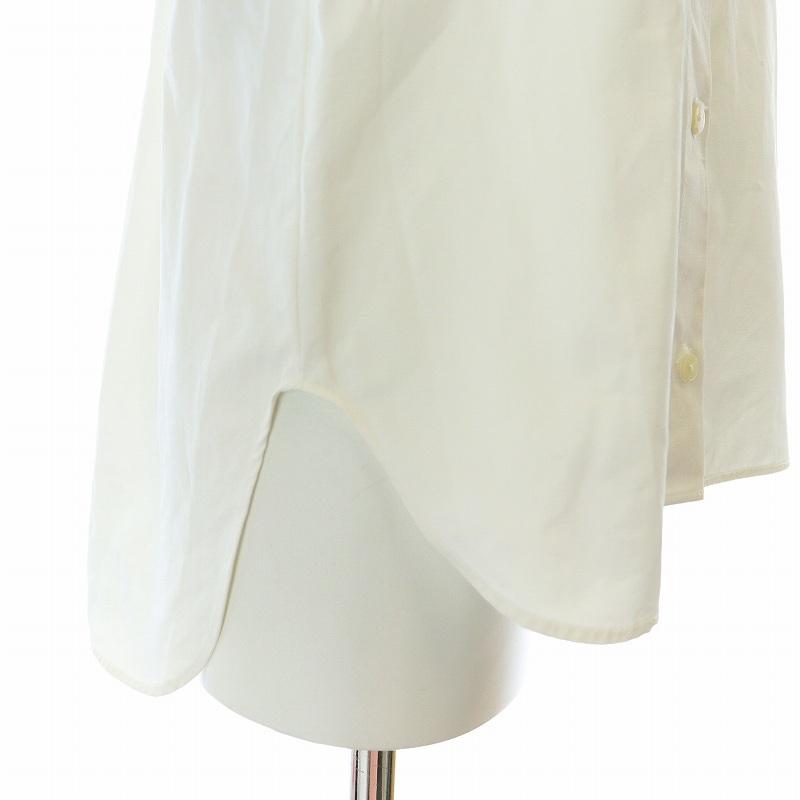 リコ RIKO チュールスリーブシャツ ブラウス 長袖 パフスリーブ F 白  