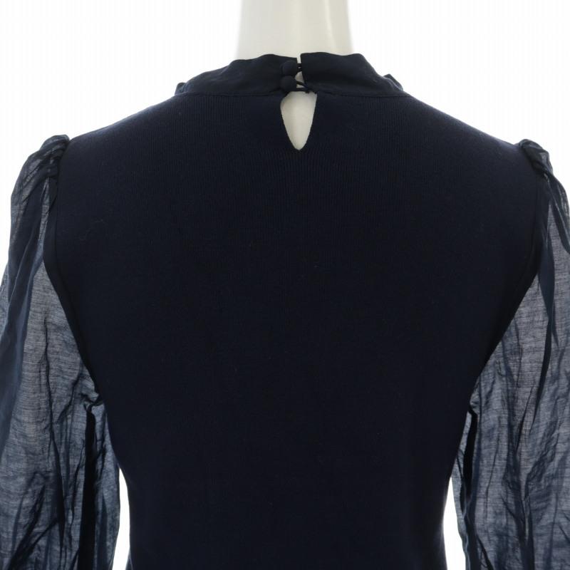 ジャスグリッティー JUSGLITTY 21SS ボウタイニットブラウス シャツ 