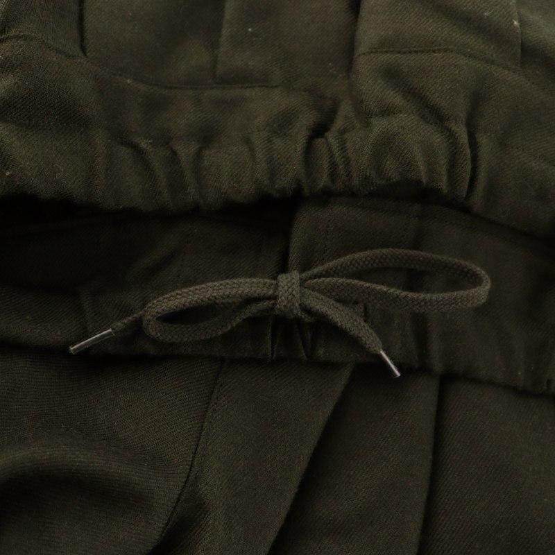 ズッカ zucca ワイドパンツ スラックス タック ウエストゴム ウール M  