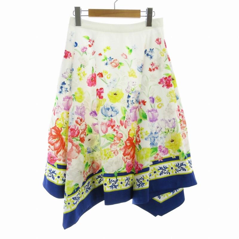 未使用品 チェスティ Chesty タグ付き Scarf Print Skirt フレア  