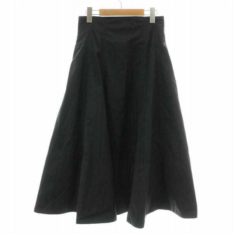 シートーキョー SHE Tokyo フレアスカート ロング マキシ 38 M 黒 