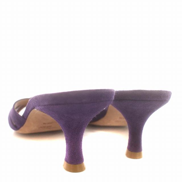 美品 ペリーコ PELLICO ポインテッドトゥ パンプス 36 パープル ペリーコ36.5パープル