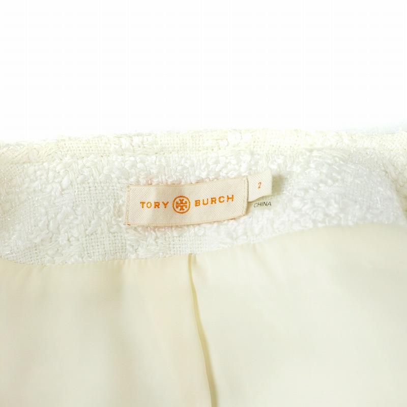 TORY BURCH トリーバーチ ノーカラージャケット チェック