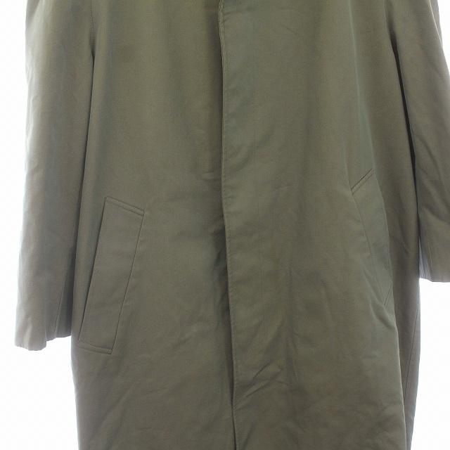 アクアスキュータム　ステンカラーコート　ベルト　ライナー脱着　カーキ　XL相当 アクアスキュータムステンカラーコートベルトライナー脱着カーキ