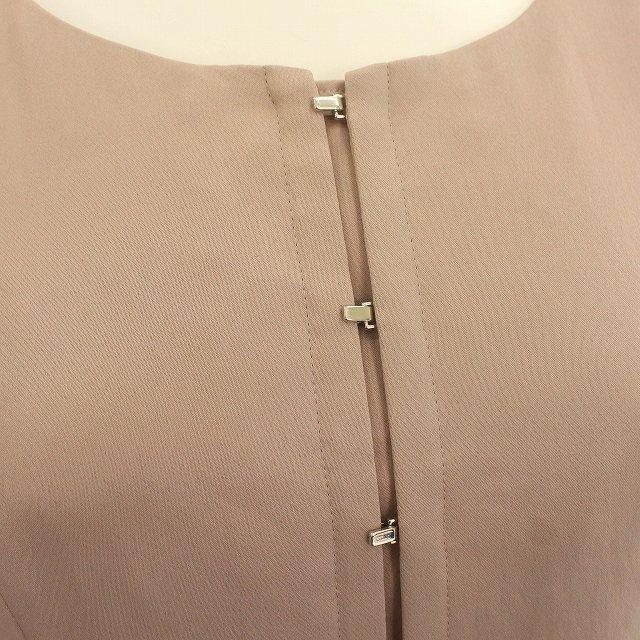 未使用品 ランバンオンブルー LANVIN en Bleu サテンノースリーブ 