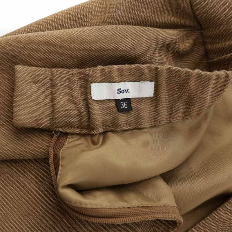 ソブ sov. ダブスタ 20SS フレアスカート ロング ミモレ アシメ 変形