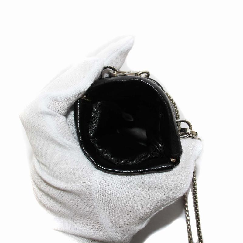 PRADA プラダ ナッパレザー ミニ ネックレスポーチ 三角プレート