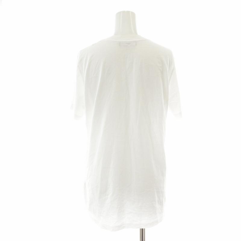 DIESEL ディーゼル Tシャツ カットソー チュニック丈 プリント 半袖 白 