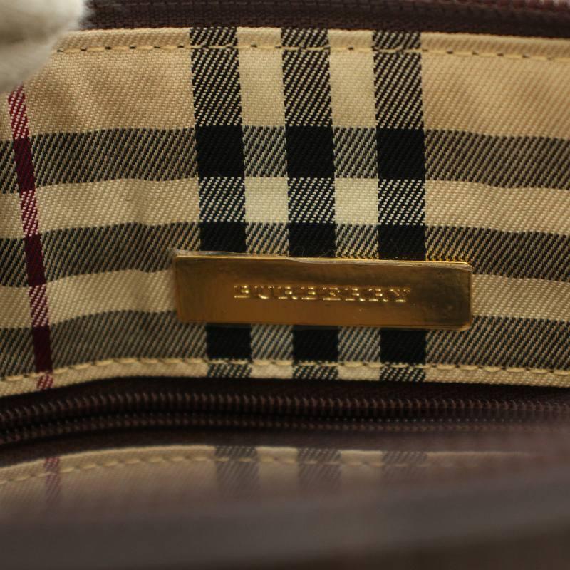 BURBERRY バーバリー ハンドバッグ ワンハンドル レザー 内側ノバ 