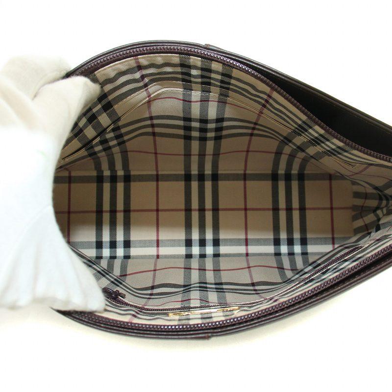 BURBERRY バーバリー ハンドバッグ ワンハンドル レザー 内側ノバ 
