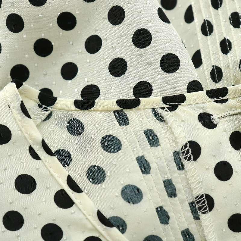 ピンクハウス長袖ワンピース春綿ピコフリルリボン透かし