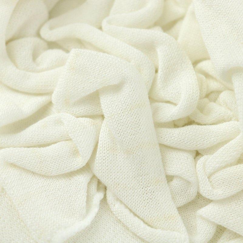 Rene ルネ basic ニットカーディガン フリル クルーネック 長袖 34 S  