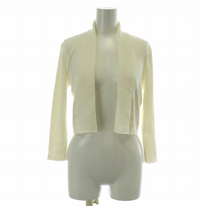 LEONARD レオナール FASHION ボレロ ニットカーディガン リブ 七分袖  