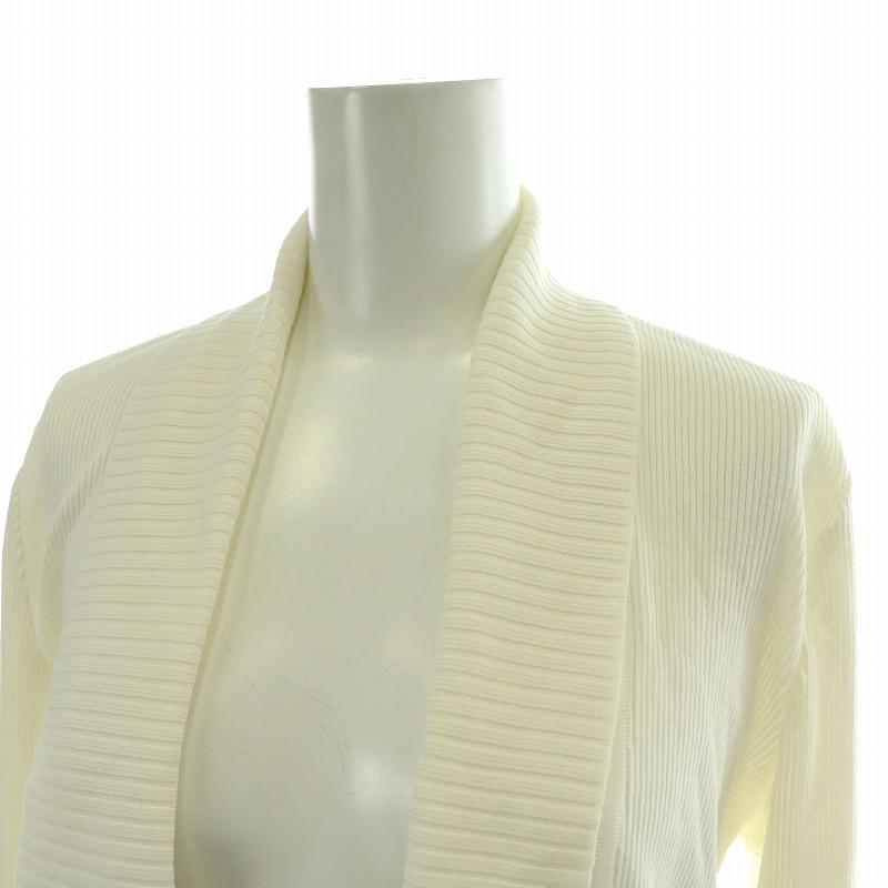 LEONARD レオナール FASHION ボレロ ニットカーディガン リブ 七分袖  