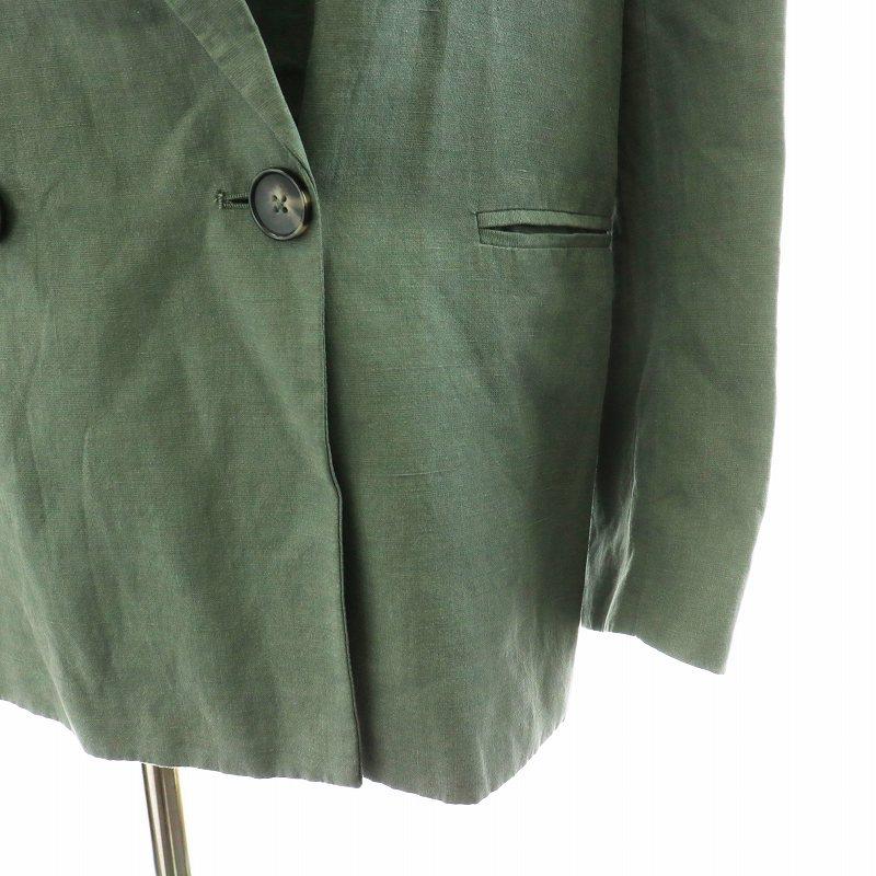 ZARA（ザラ） テーラードジャケット ダブル S 緑 グリーン /NQ