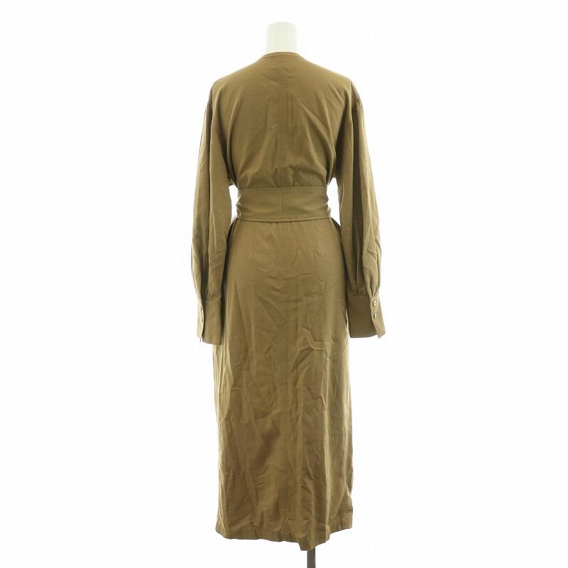 スピック&スパン Spick&Span ギャザースリーブIラインワンピース  