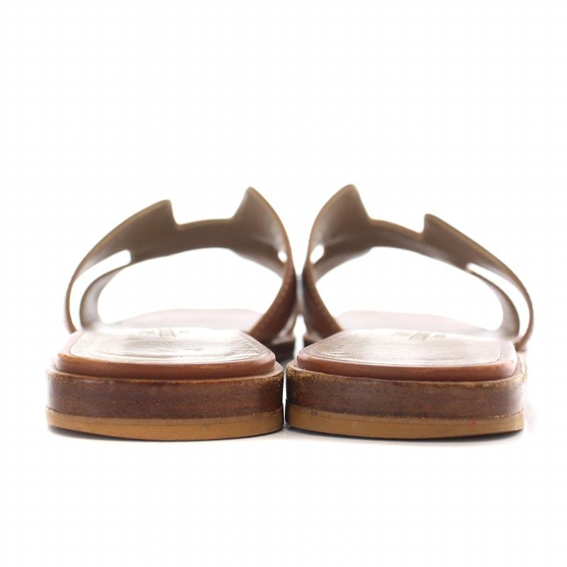 HERMES エルメス オラン Oran ミュール サンダル レザー フラット 35  