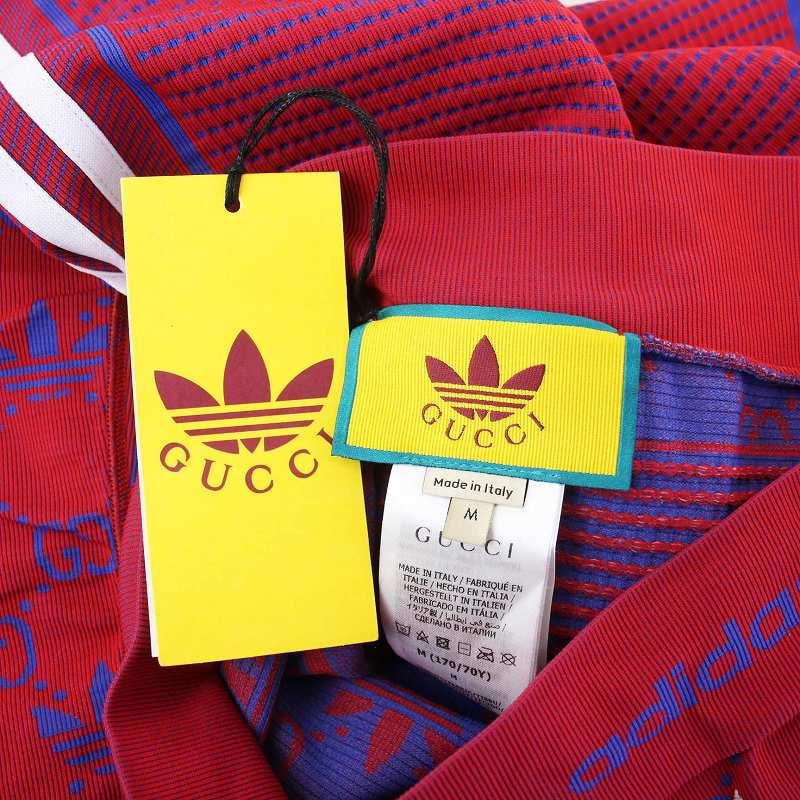 GUCCI グッチ adidas GG柄 ロゴ刺繍 サイドライン ジャージー GUCCI グッチ adidas GG柄 ロゴ刺繍 サイドライン ジャージー