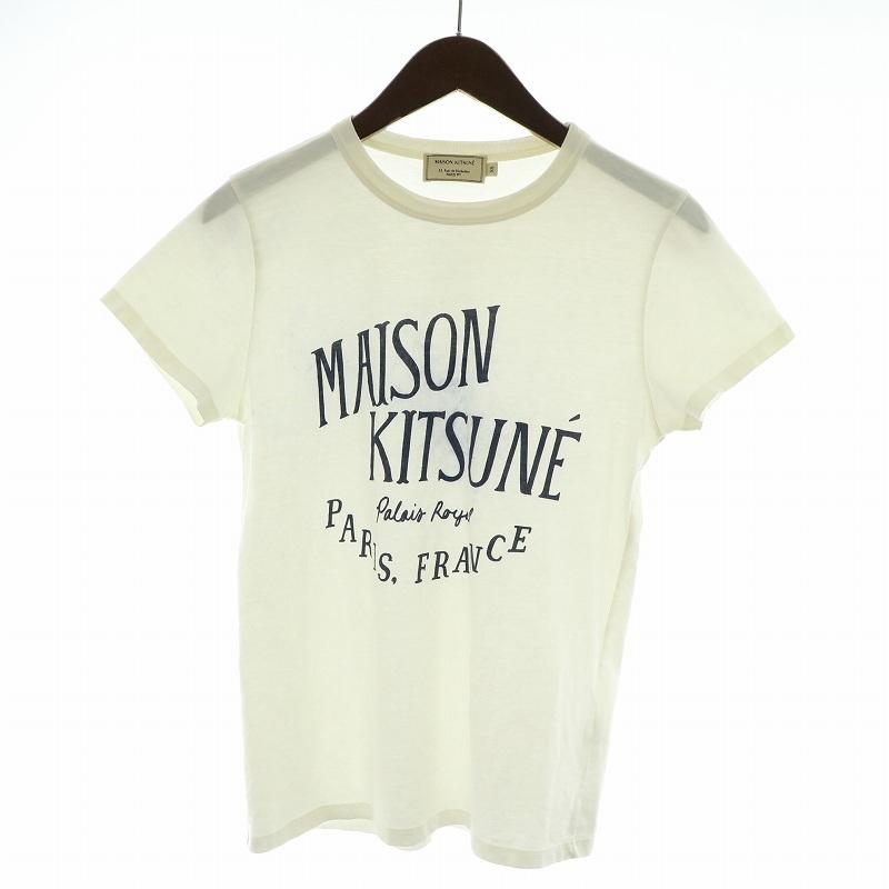 メゾンキツネ MAISON KITSUNE Tシャツ パレ ロイヤル 半袖 プリント XS 
