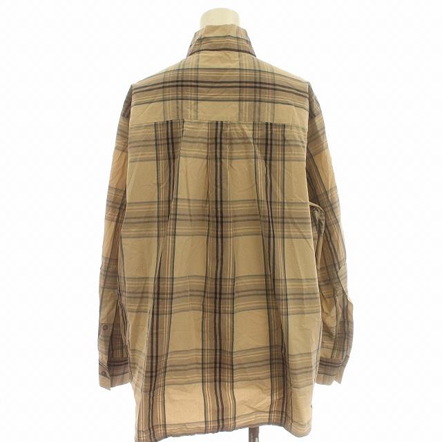 スタジオニコルソン STUDIO NICHOLSON ハーフジップ シャツ チェック  