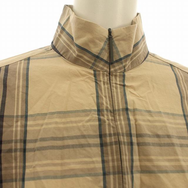 スタジオニコルソン STUDIO NICHOLSON ハーフジップ シャツ チェック  