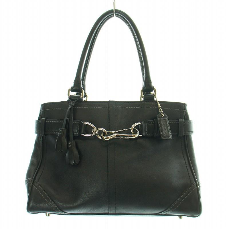 【スパンジェン@セール実施中】COACH ブラック COACH(コーチ) / ボストンバッグ/レザー/BLK | 中古品の販売