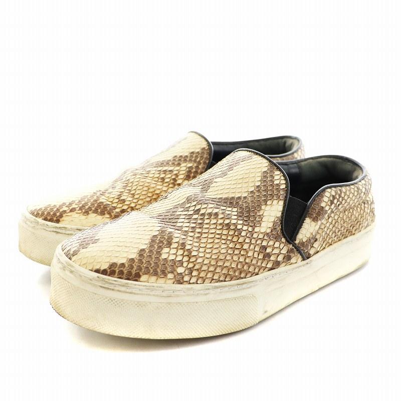 CELINE セリーヌ スリッポン シューズ パイソンレザー 36 22.5cm  