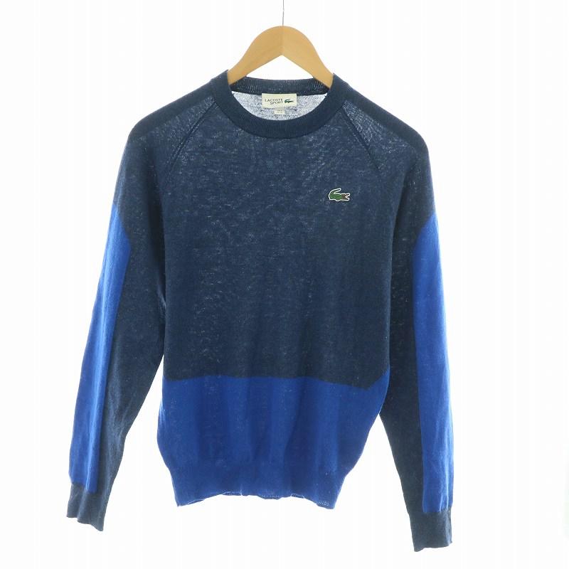 LACOSTE（ラコステ） ニット セーター 長袖 ワッペン クルーネック XS 