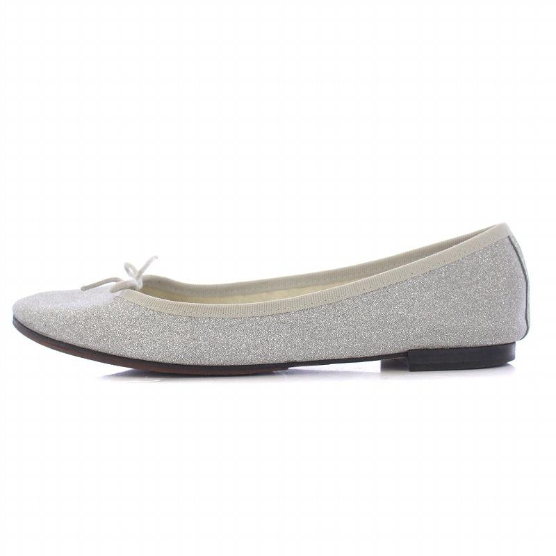 レペット Repetto パンプス フラットシューズ ラウンドトゥ ラメ