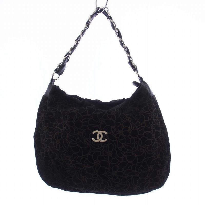 シャネル CHANEL カメリア ココマーク チェーンショルダーバッグ 