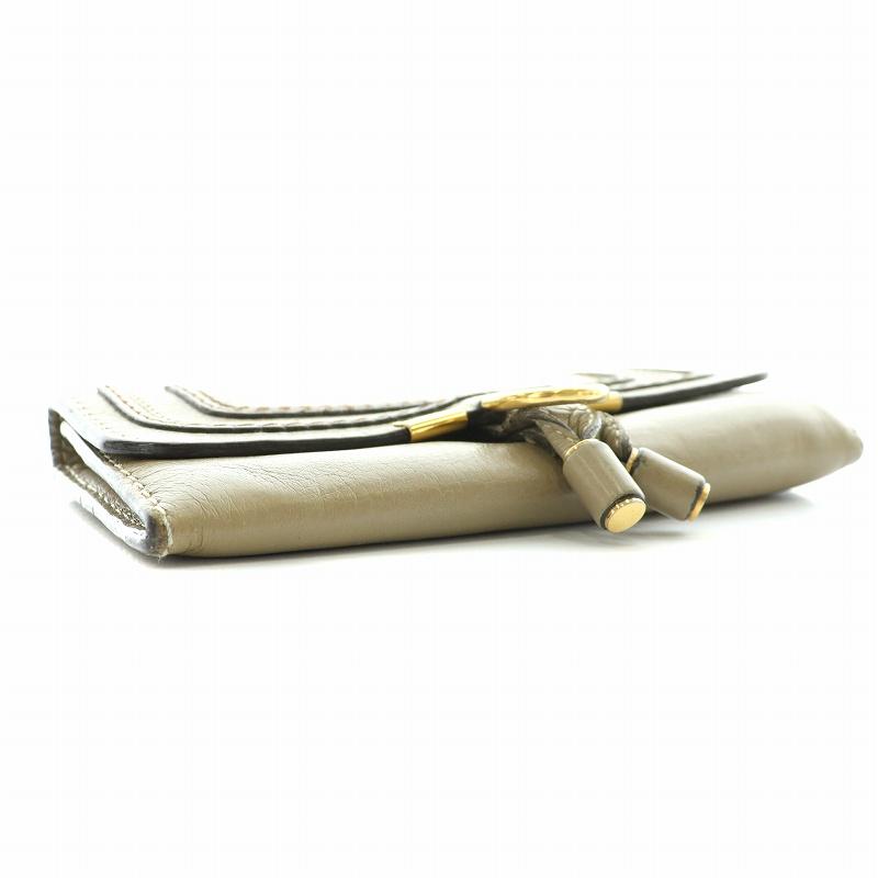 Chloe（クロエ） マーシー MARCIE 長財布 小銭入れ レザー グレージュ 