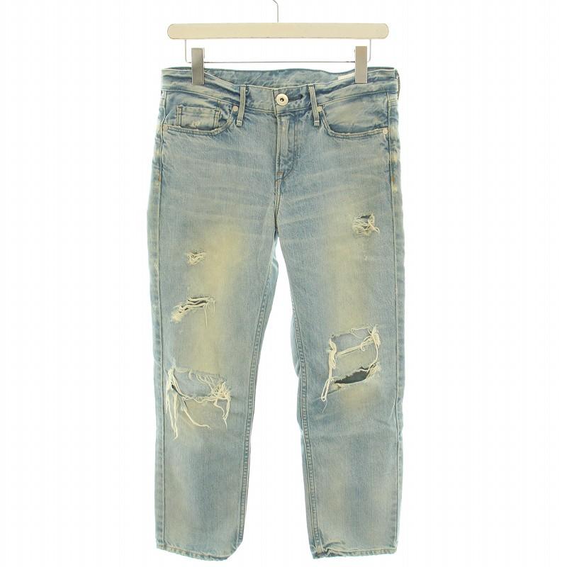 アッパーハイツ ザ ヒズ ボーイフレンドクロップドデニムパンツ  