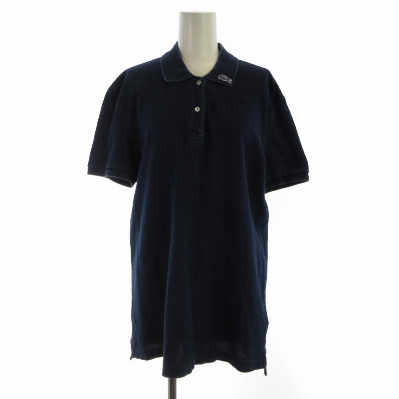 LACOSTE（ラコステ） レギュラーフィットインディゴピケポロシャツ 