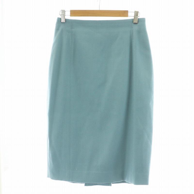 ユナイテッドアローズ　膝下丈タイトレーススカート　ブルー UNITED ARROWS（ユナイテッドアローズ） タイトスカート ひざ丈 40 M