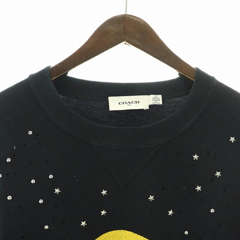 COACH（コーチ） スウェット トレーナー 長袖 クルーネック ダメージ