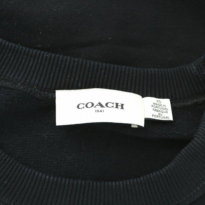 COACH（コーチ） スウェット トレーナー 長袖 クルーネック ダメージ