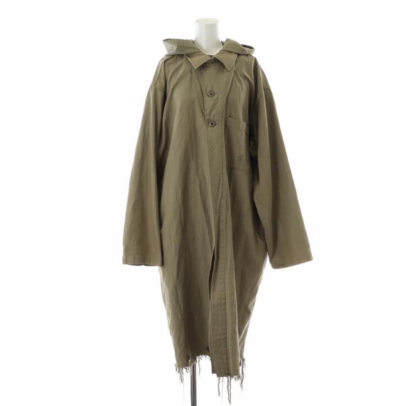 アメリヴィンテージ Ameri VINTAGE ダメージ加工ロングコート ステン 