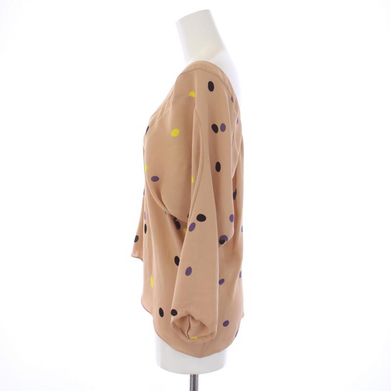 MARNI（マルニ） シャツ ブラウス 七分袖 ドット柄 シルク 38 S 