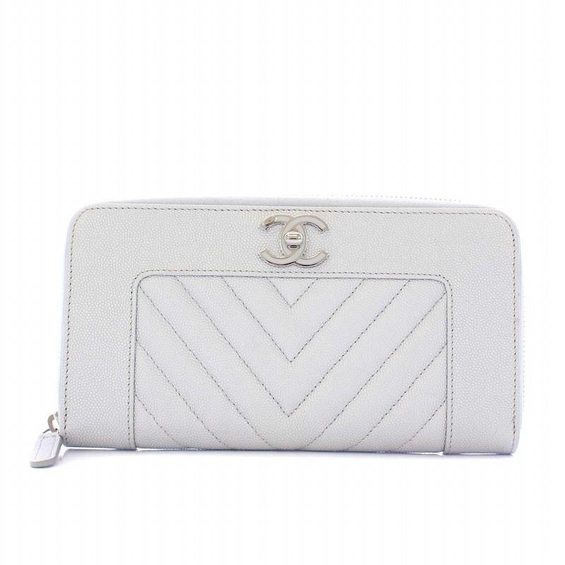 CHANEL シャネル マドモアゼル Vステッチ レザー ココマーク 長財布 シャネル Vステッチ ココマーク レザー 長財布 ブラック A50047
