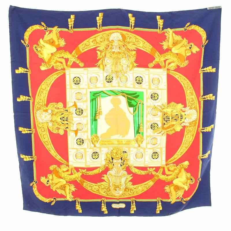 HERMESエルメス スカーフシャルルガルニエへの賛辞 シルク 100％ HERMESエルメス スカーフシャルルガルニエへの賛辞 シルク 100