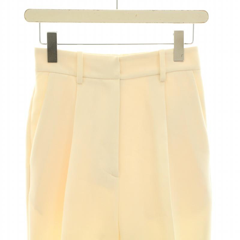 ヘイブ Heve タックワイドパンツ イージーパンツ ジップフライ 38 M 白