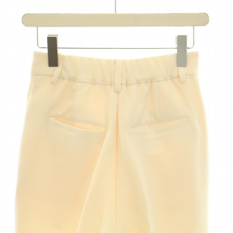 ヘイブ Heve タックワイドパンツ イージーパンツ ジップフライ 38 M 白