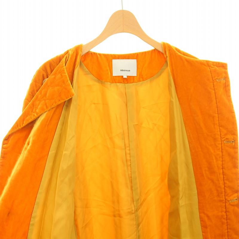 08sircus ゼロエイトサーカス キルティングベントカラーレスコート