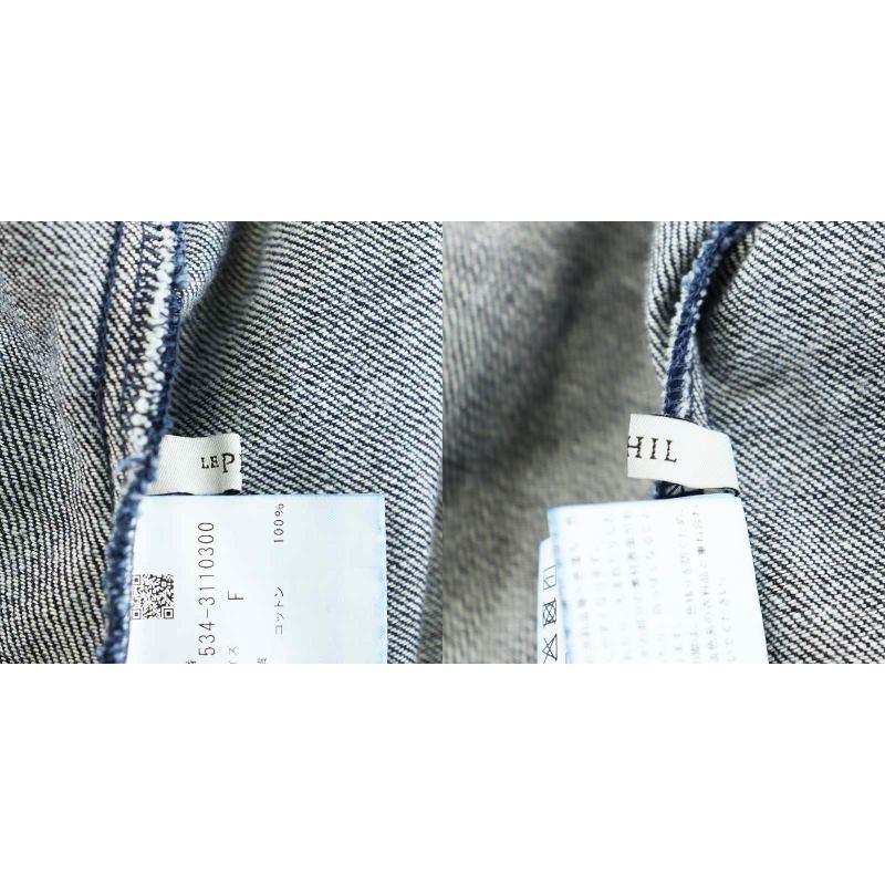ル フィル LE PHIL 23SS ルーズデニムブラウス デニムシャツ 長袖 F 