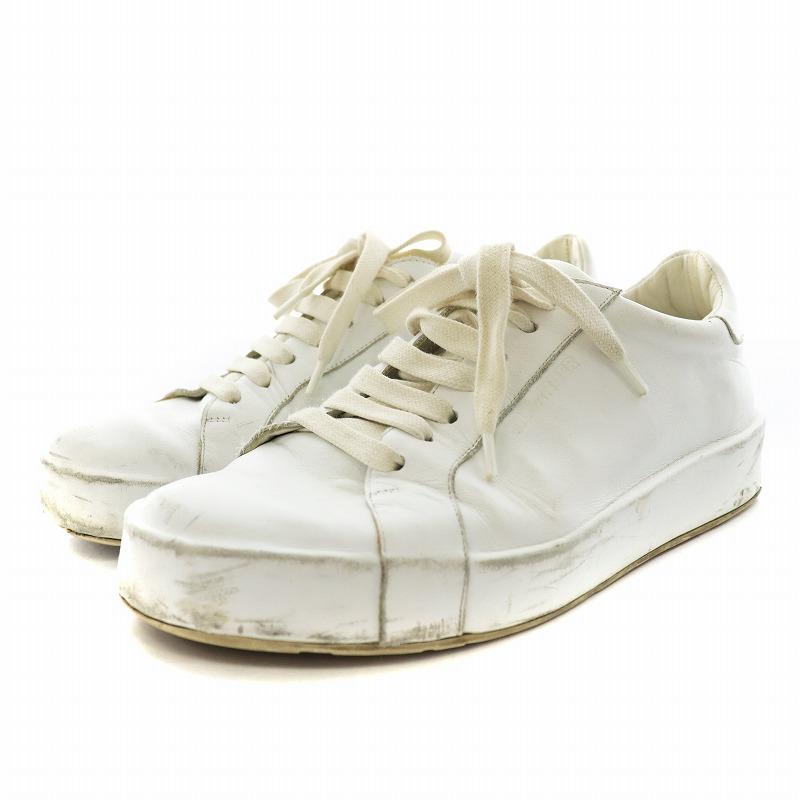 JIL SANDER ホワイトレザーシューズ　35 ジルサンダー JIL SANDER スニーカー シューズ レザー 35 22.0cm
